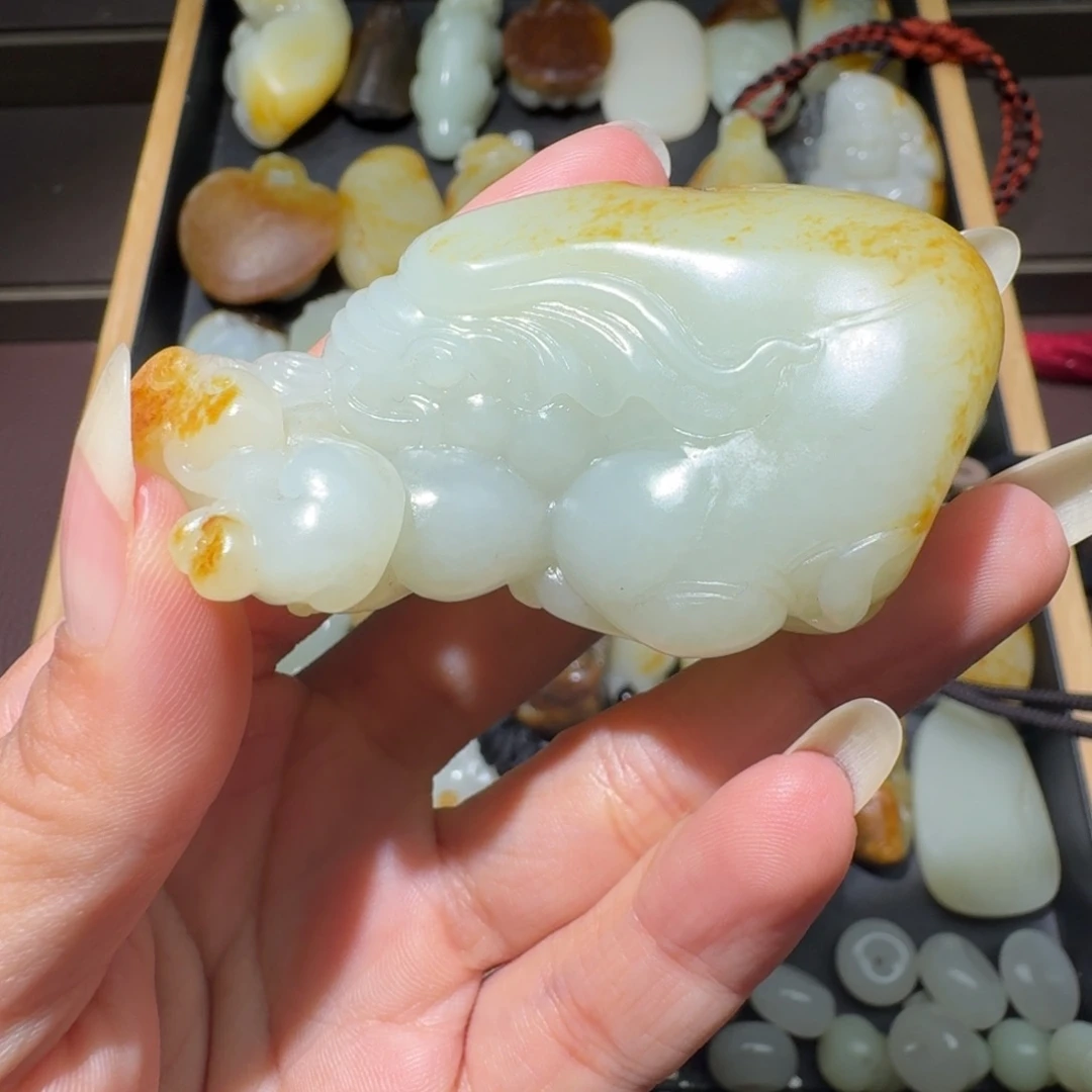 和田玉未镶嵌吊坠(不含链)