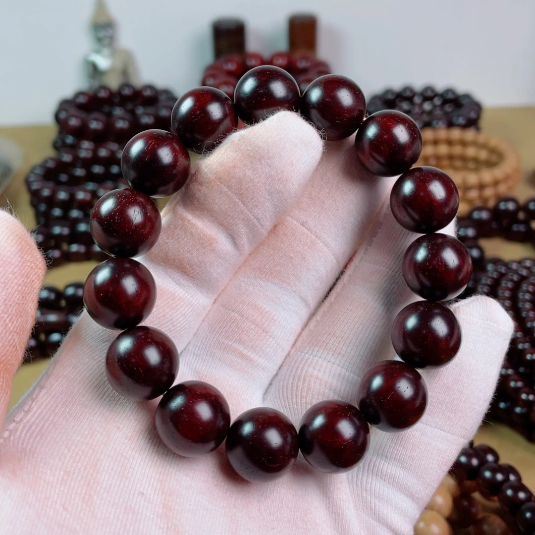 手串/手链小叶紫檀1.5高油密龙鳞金星