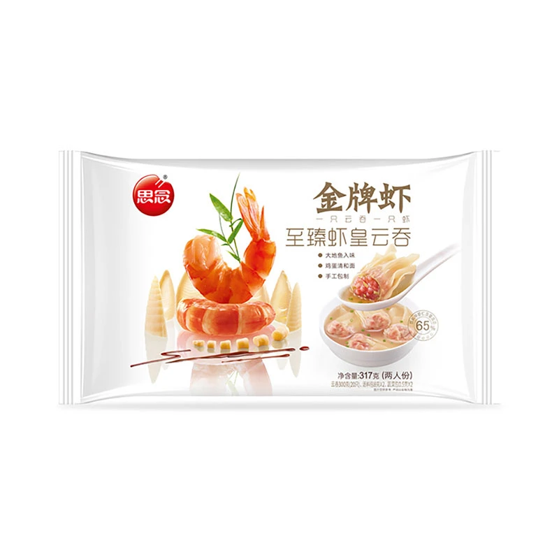 【只只有虾】思念金牌虾至 臻虾皇云吞 317克/袋