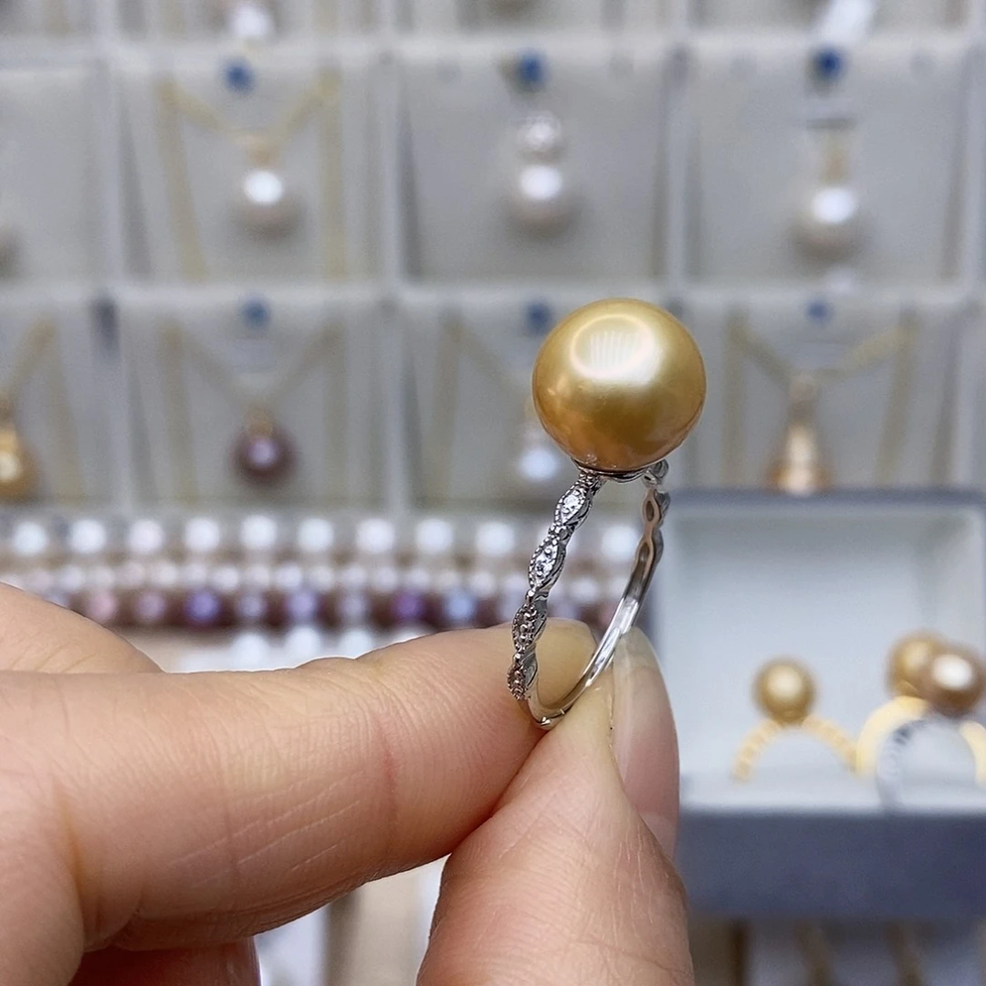 淡水珍珠颈饰银S925镶嵌