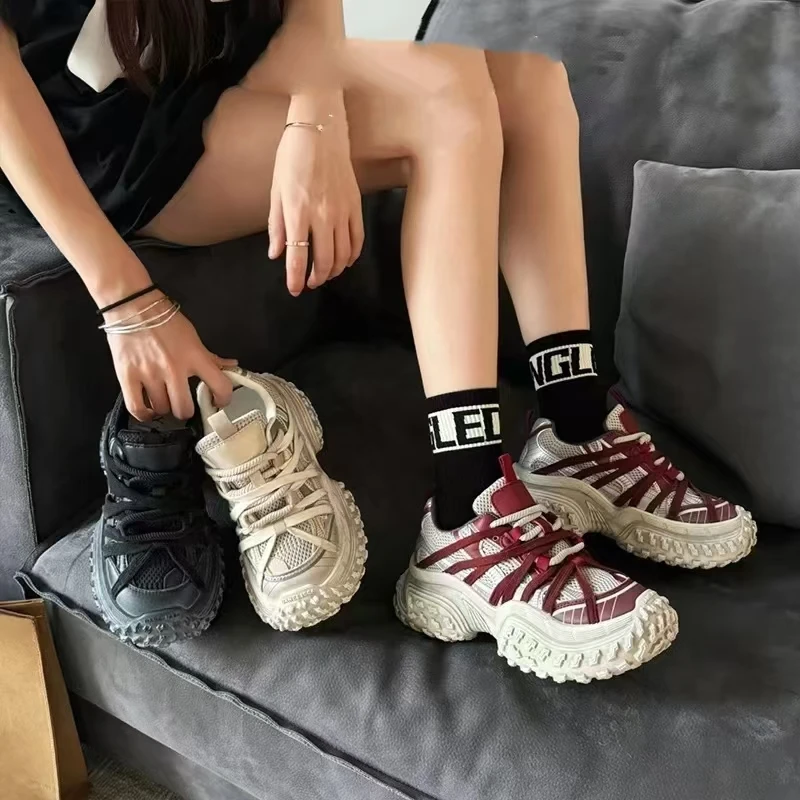 安妤皙&复古巴黎榴莲底老爹鞋1063S【K14】