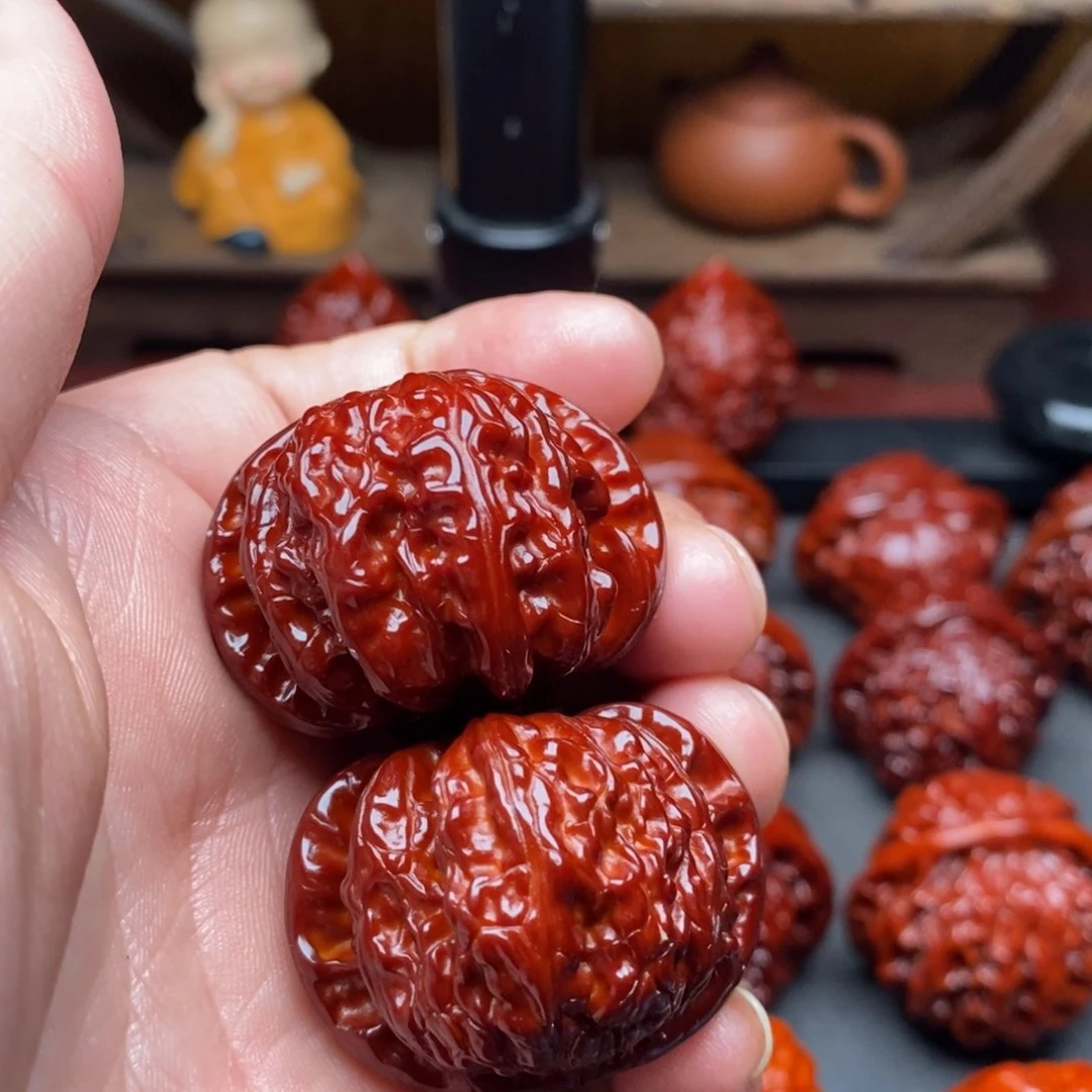 吊坠文玩核桃37白狮子