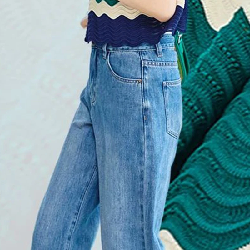 350947【伊系列】修身通勤显瘦牛仔裤V23X2K3060