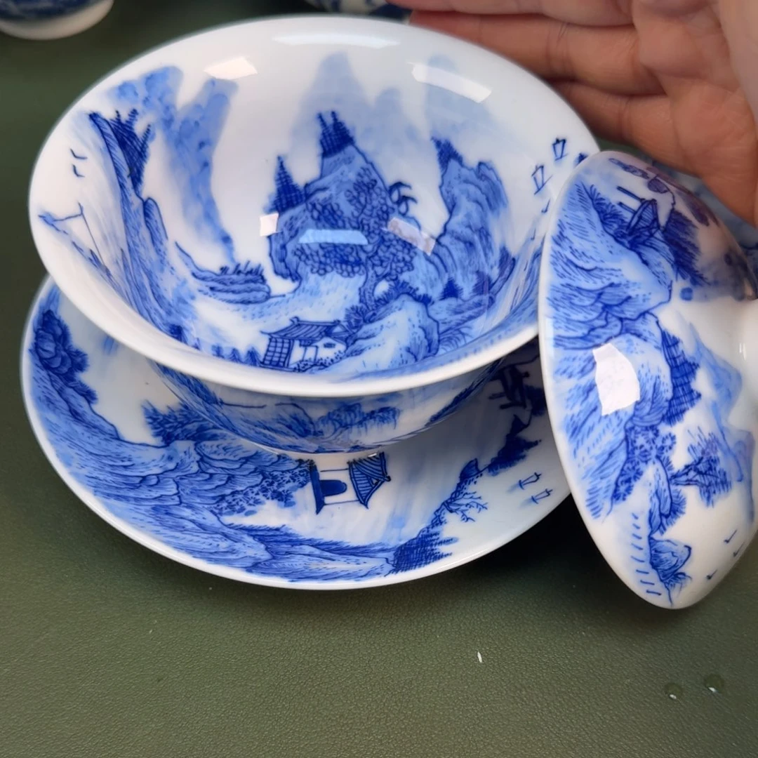 陶景德镇纯手绘茶具圆圆278