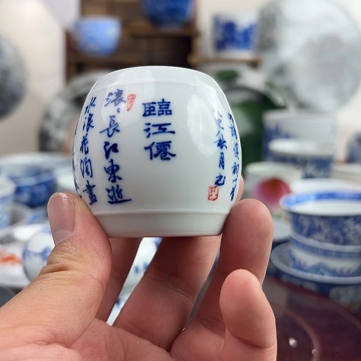 景德镇陶瓷手绘盖置