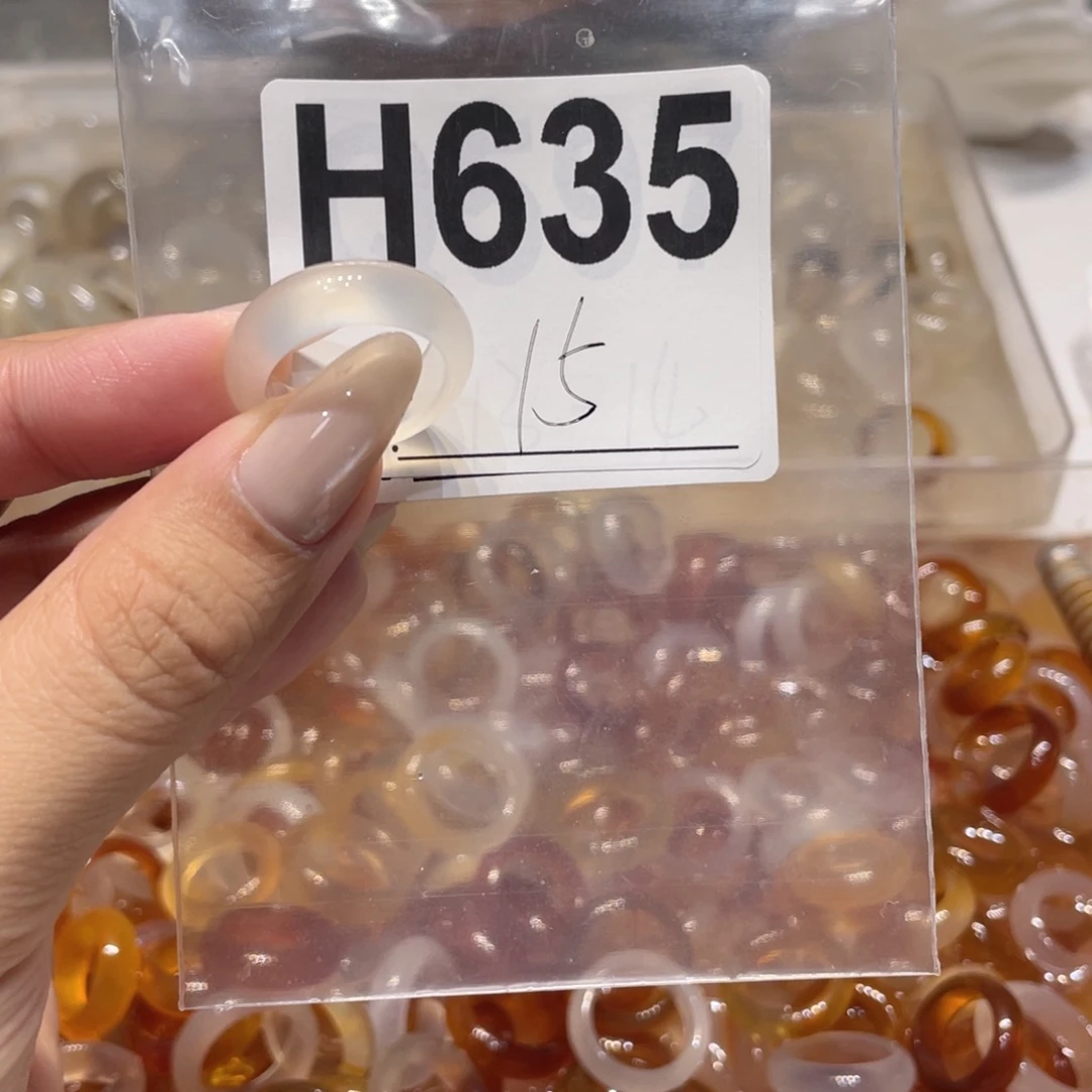 玛瑙/玉髓未镶嵌戒指635