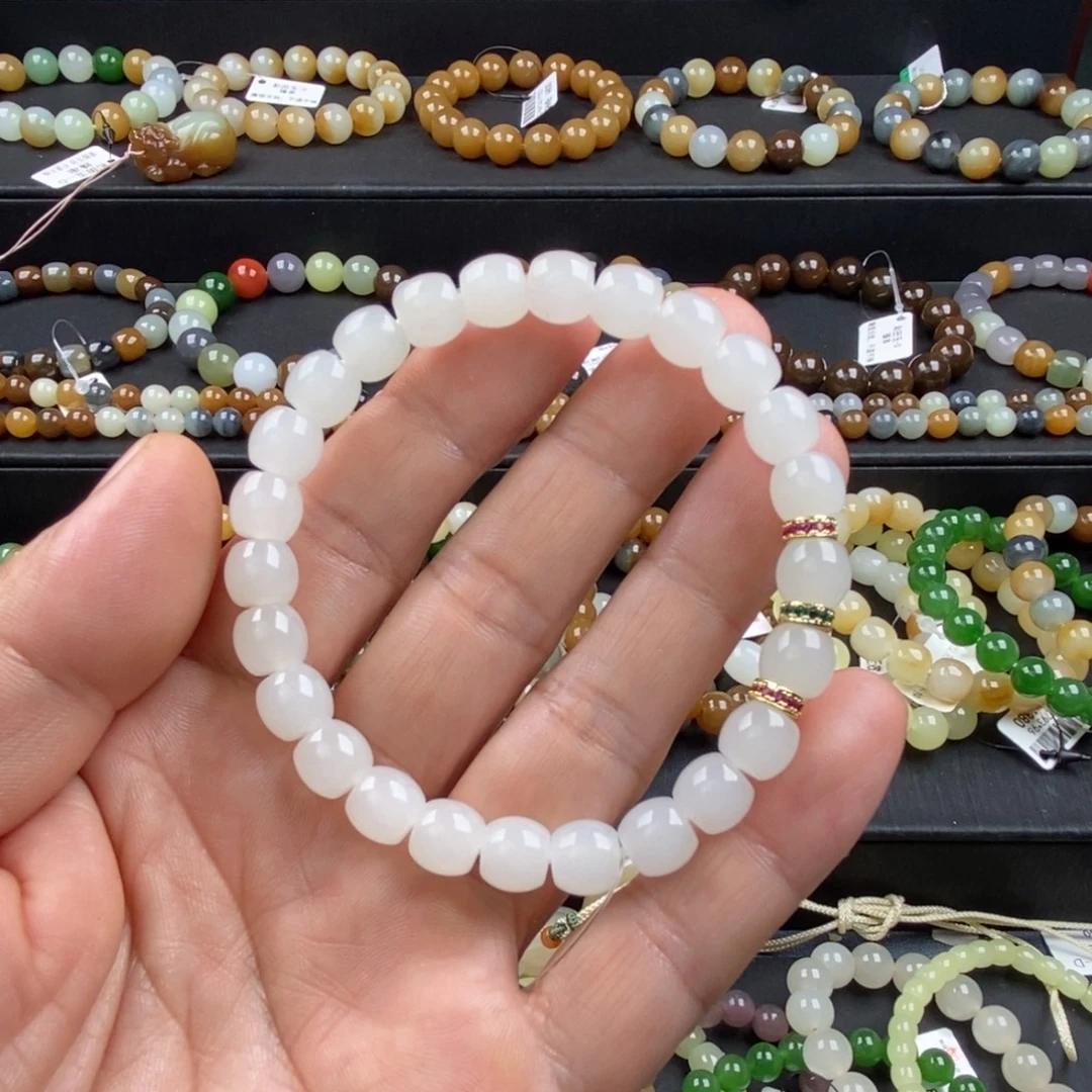 和田玉未镶嵌手链