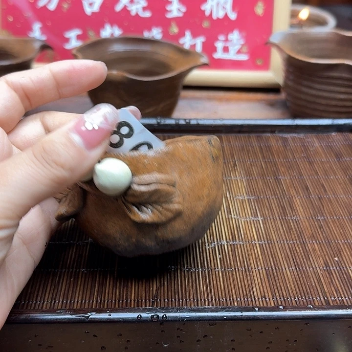 纯手工制作粗陶茶具田**风