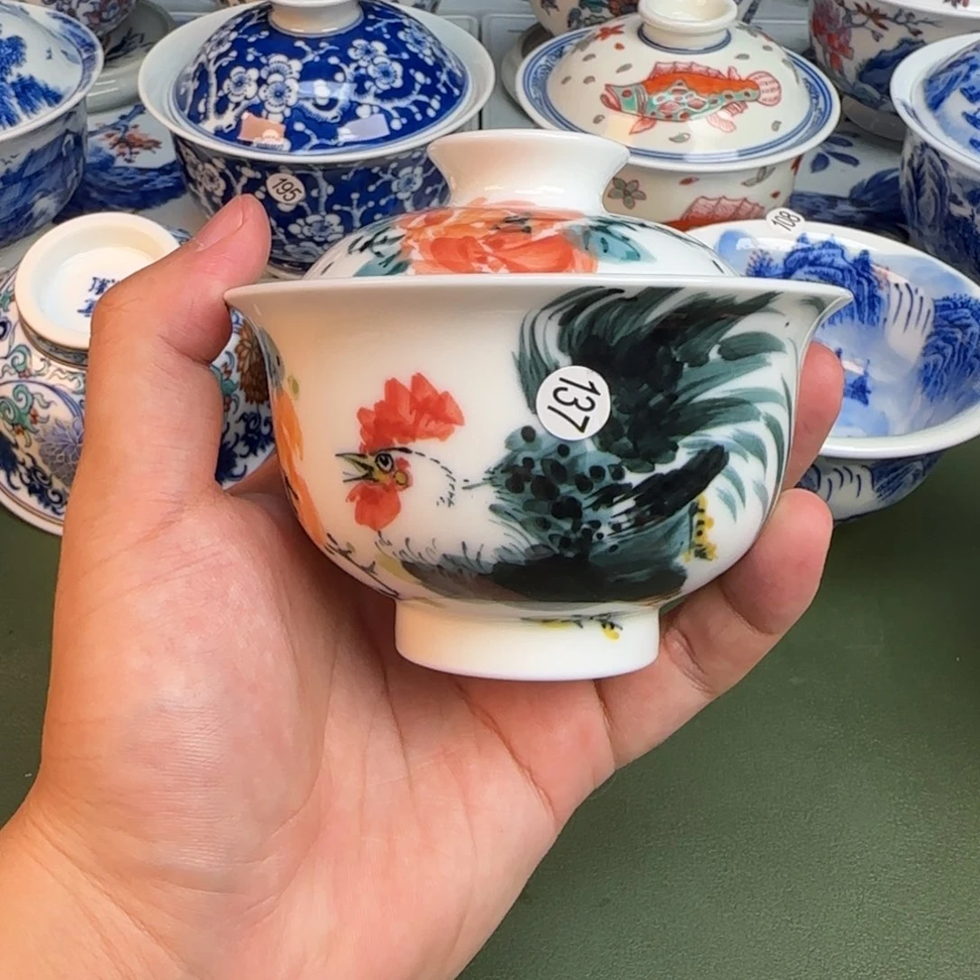 彦祖纯手工手绘茶具173