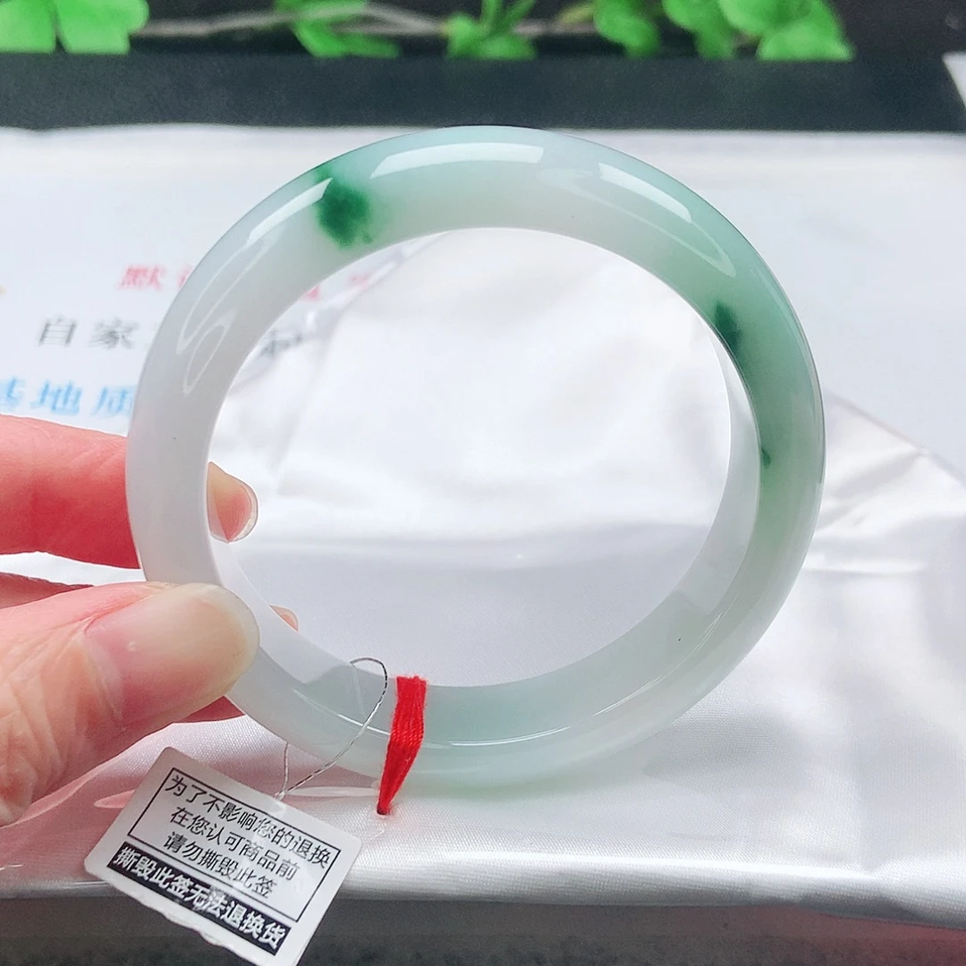 未镶嵌手镯翡翠55圈