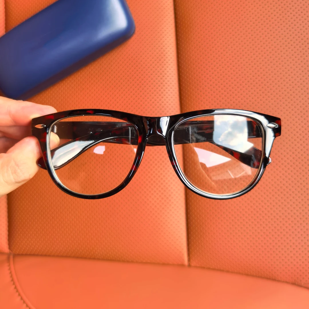 潮流玳瑁板材平光镜眼镜