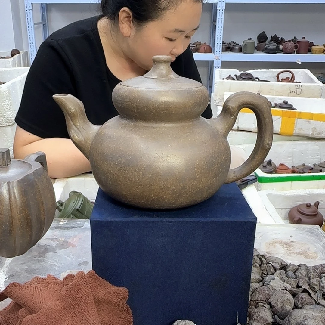 茶壶紫砂宜兴紫砂壶瑕疵处理