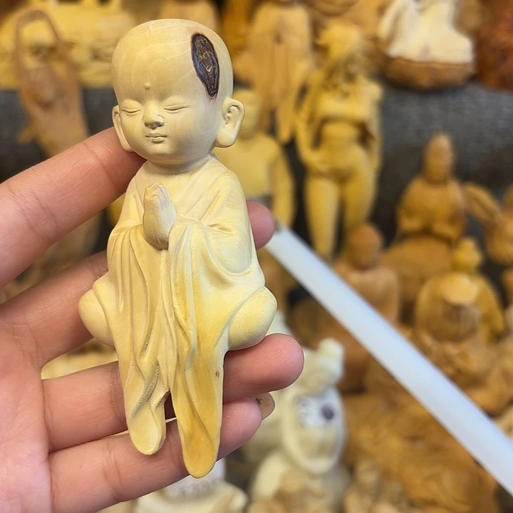 黄杨木黄杨木瑕疵和尚