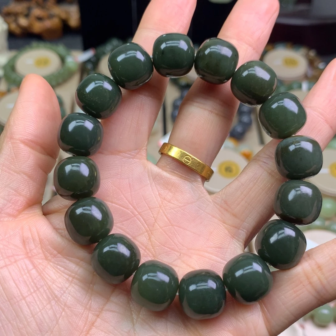 和田玉未镶嵌手链