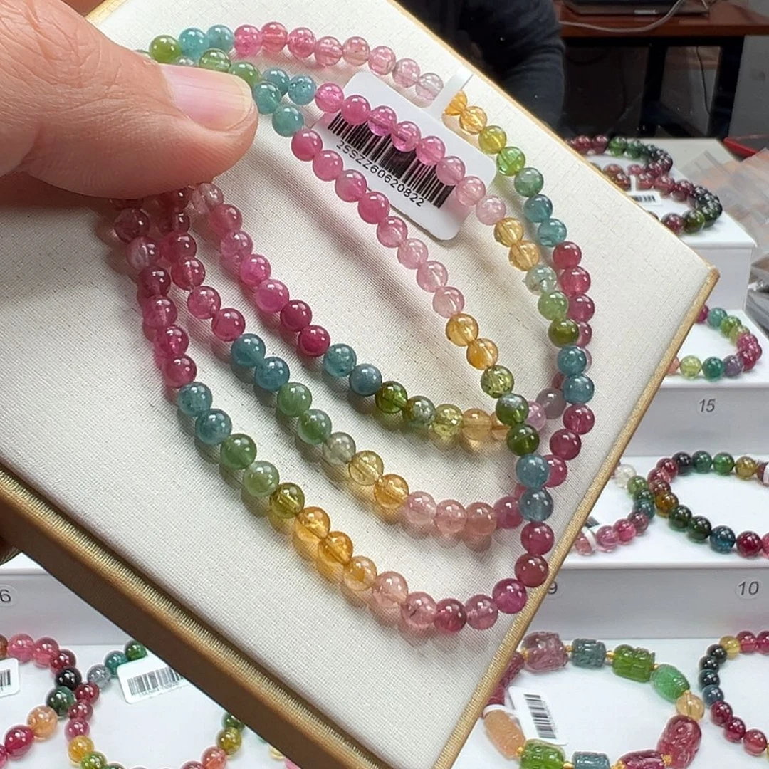 未镶嵌碧玺手串4.3mmmmmmmmm