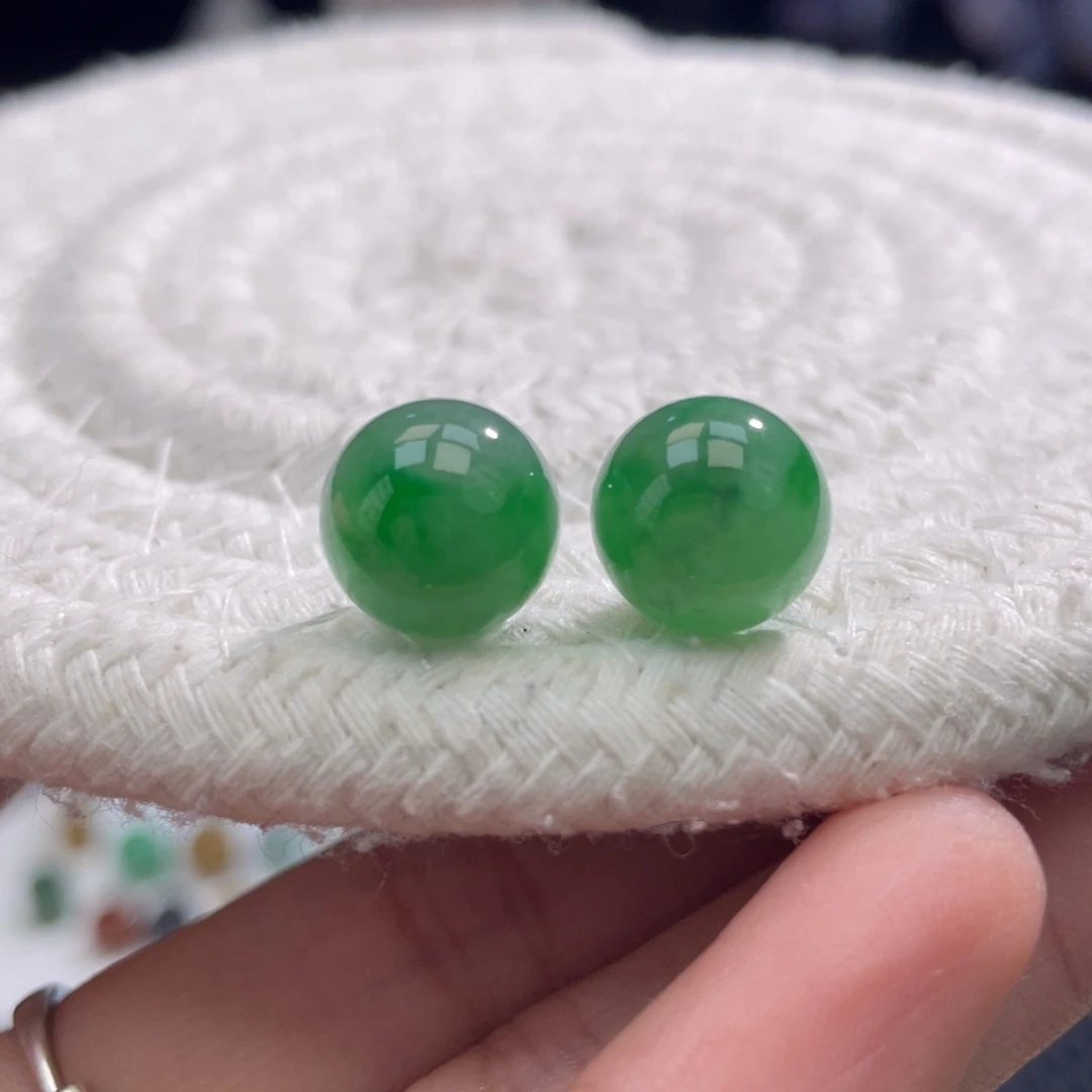 散珠翡翠特色水墨绿圆珠卡10.8多样性选一发