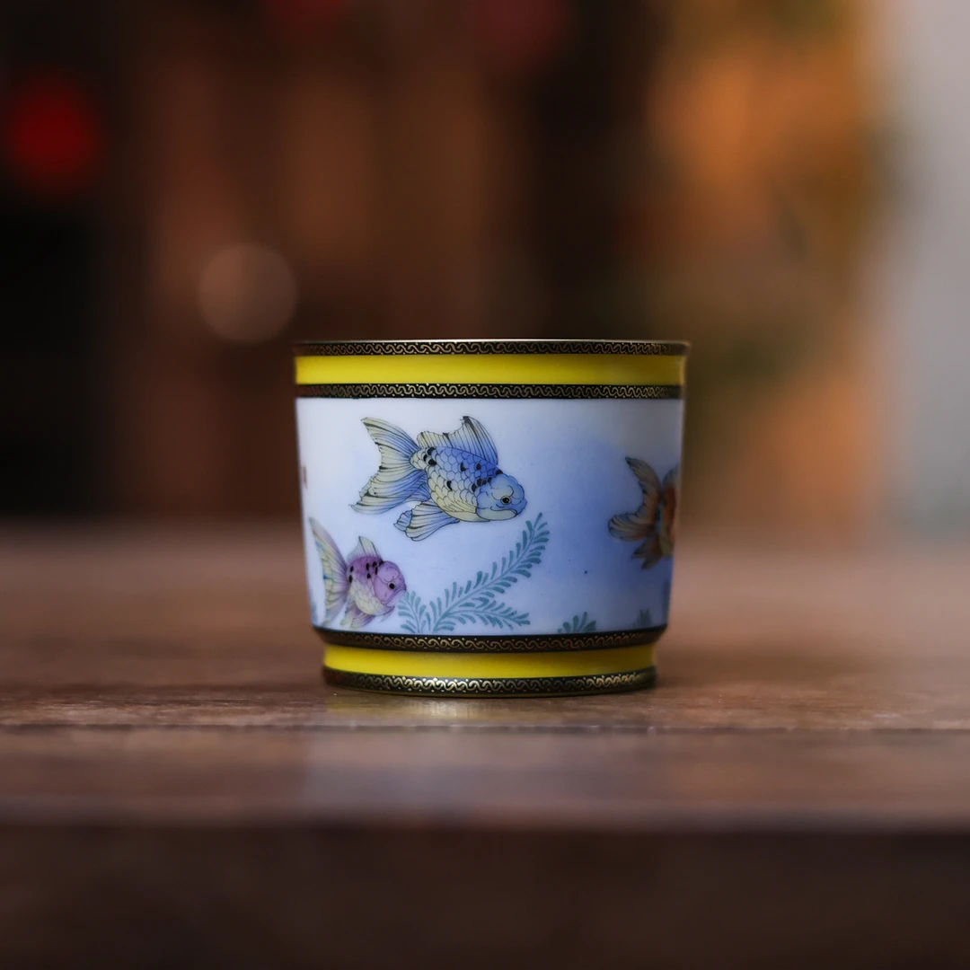 【梵田里】帝黄-华隐堂&梵田里-金玉满堂直筒杯-90ml（华隐S1188）