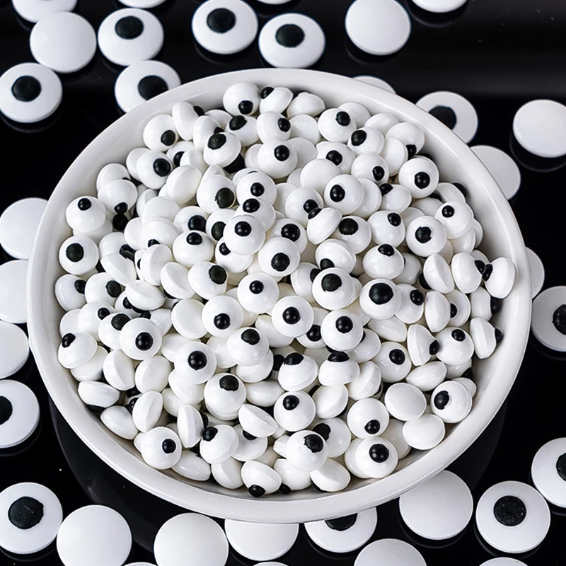 万圣节搞怪眼珠糖眼睛糖果蛋糕装饰糖珠500g烘焙大小摆件糖豆配件