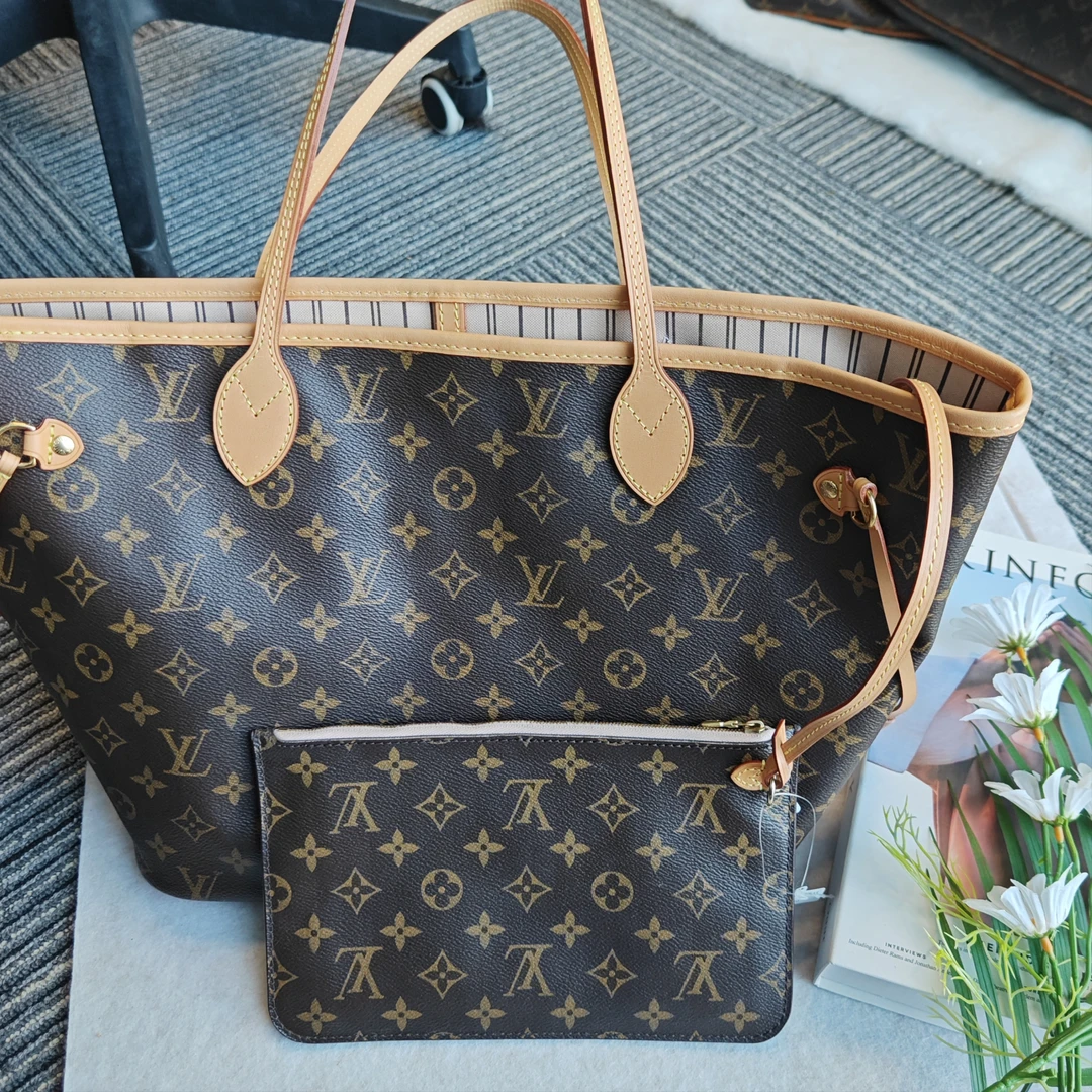 95新neverfull中号后换配皮 nf带子袋