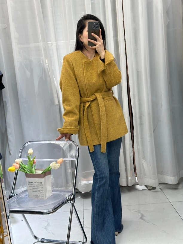 朱盈推荐—韩版毛呢外套