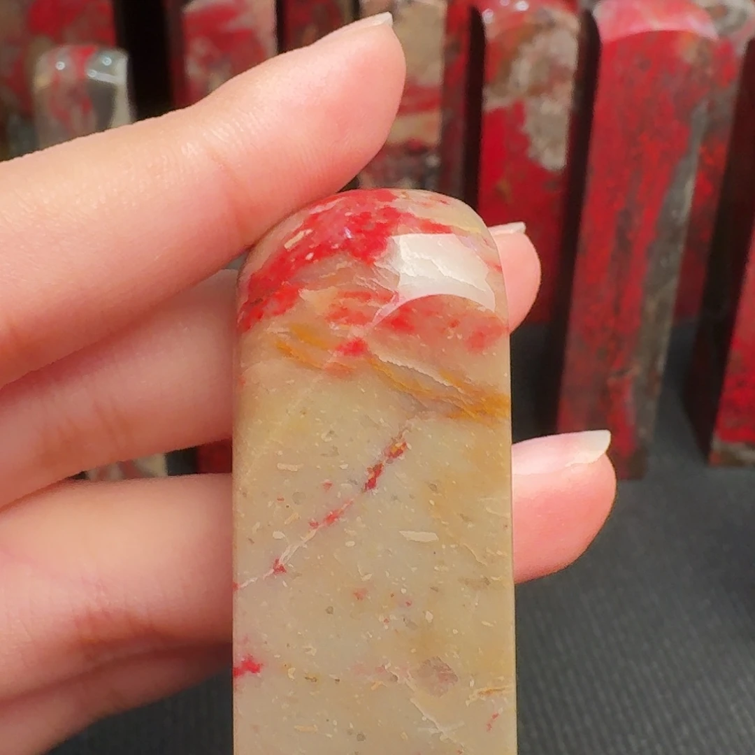 用***3昌化石印石精品昌化鸡血石