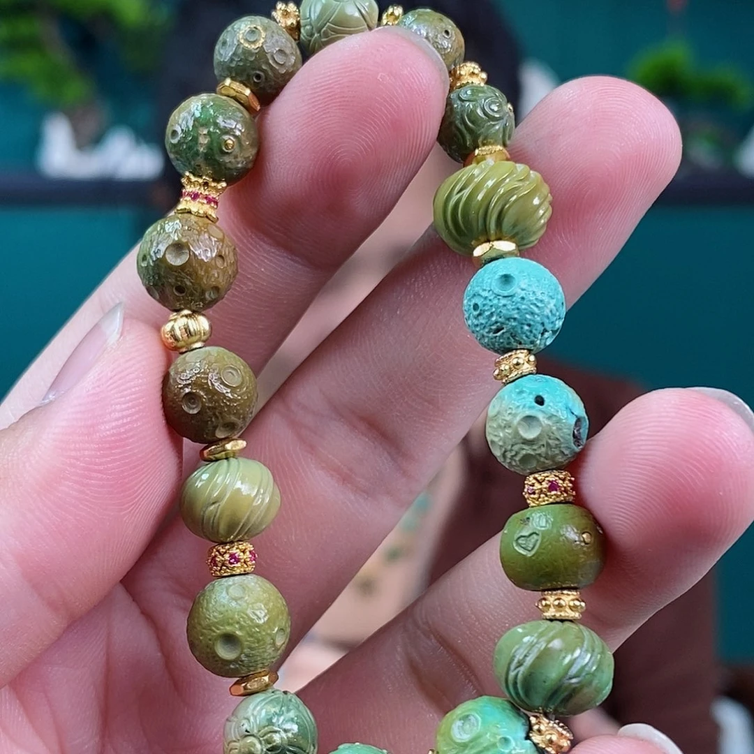 绿松石珠宝奇石未镶嵌