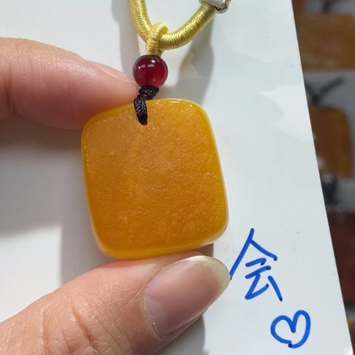 定制琥珀未镶嵌琥珀蜜蜡吊坠项链