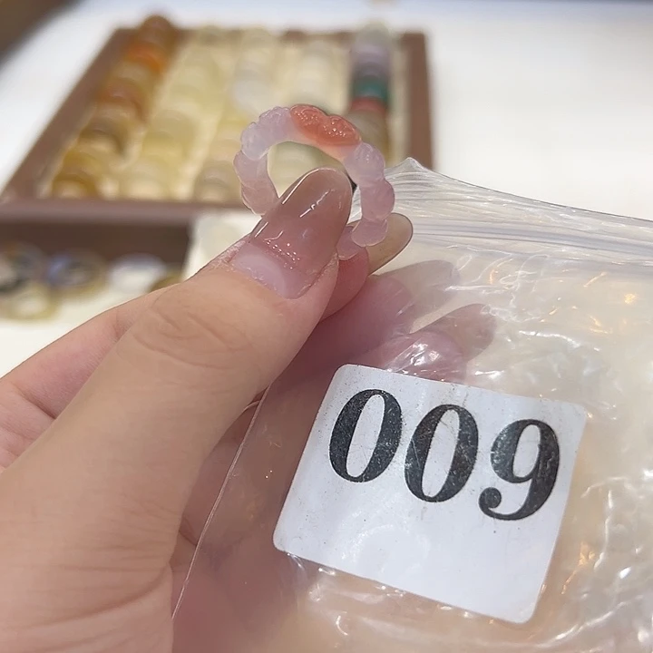 合金戒指玛瑙/玉髓9港15