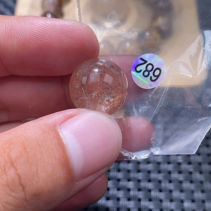 C****未镶嵌发晶手链天然水晶手串