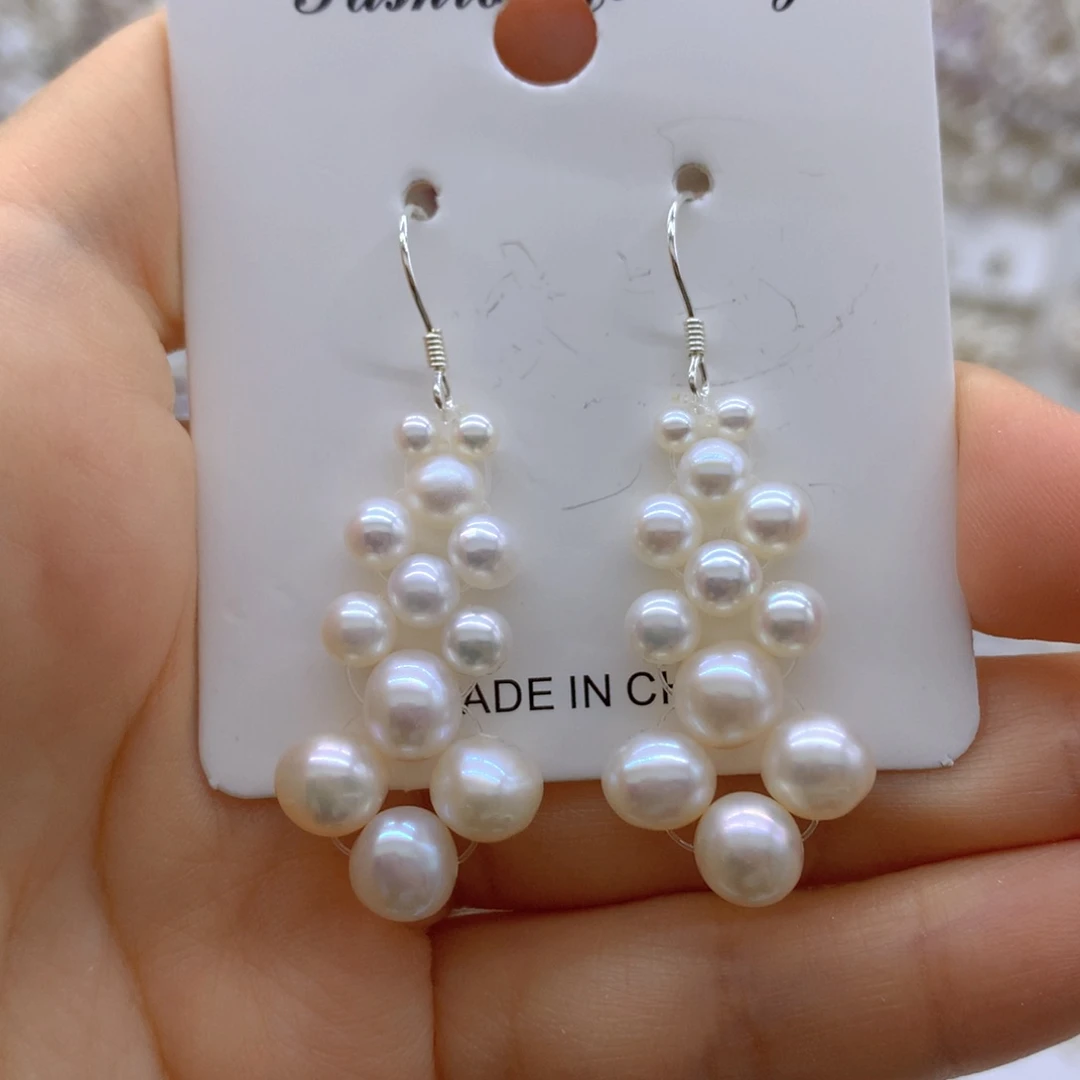 合金淡水珍珠项链耳饰