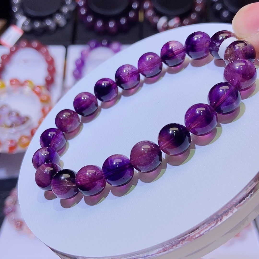 未镶嵌手链水晶紫超七9