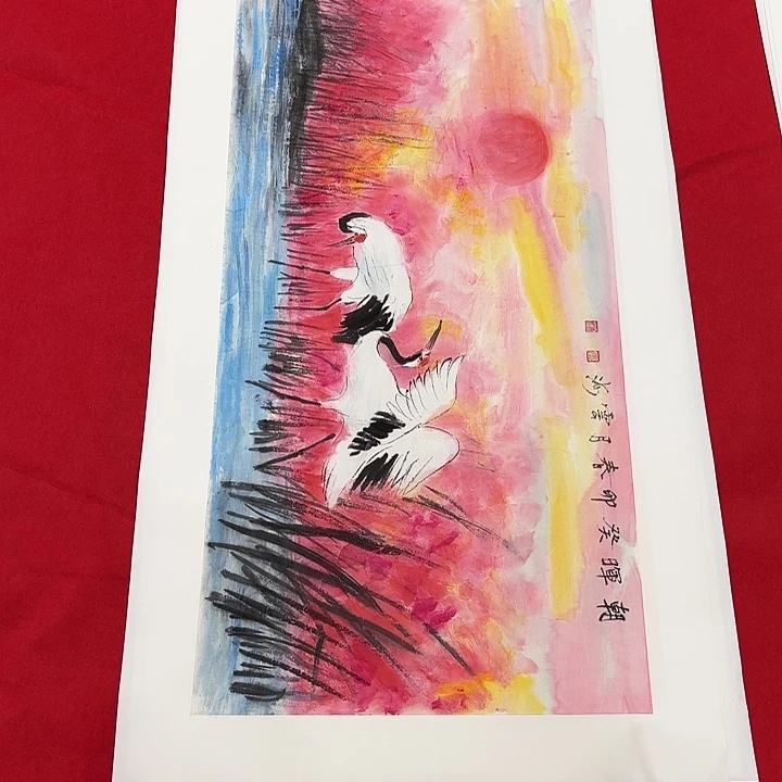 国画花鸟等图案为主的图案和图案