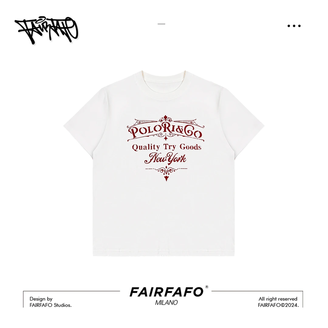 夏季新款短袖纯棉印花字母百搭T恤TXRJ42146