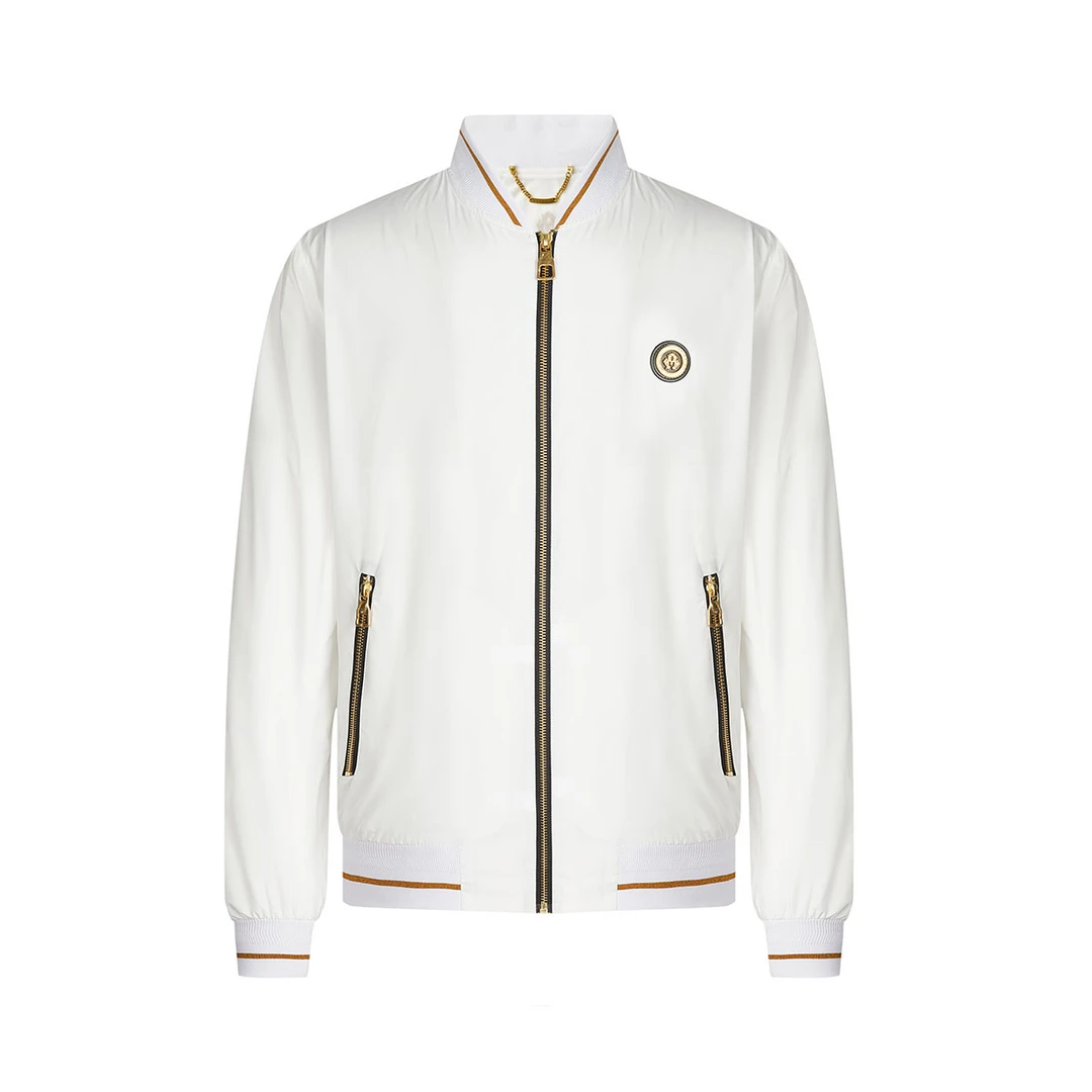 曼加龙【LOGO徽章】秋上新 时尚简约百搭棒球领男式夹克外套2122150