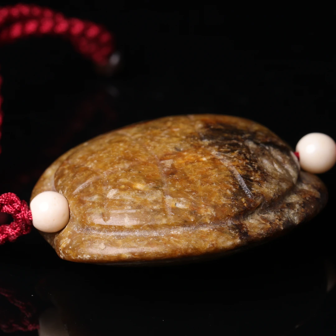 明代和田玉龟甲花件-NX