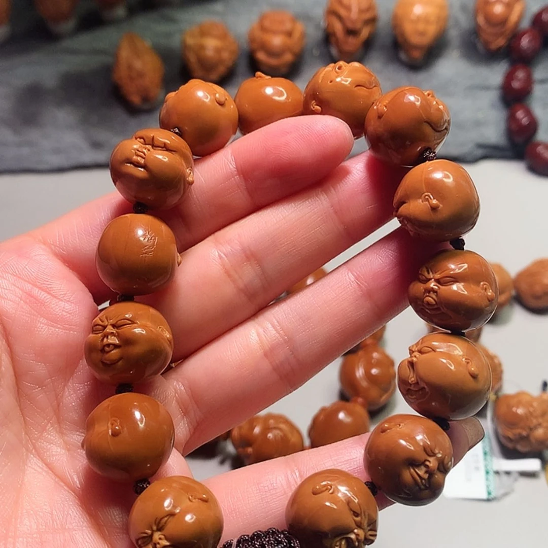 【闪购商品】橄榄核手串/手链费***嘛百态人生