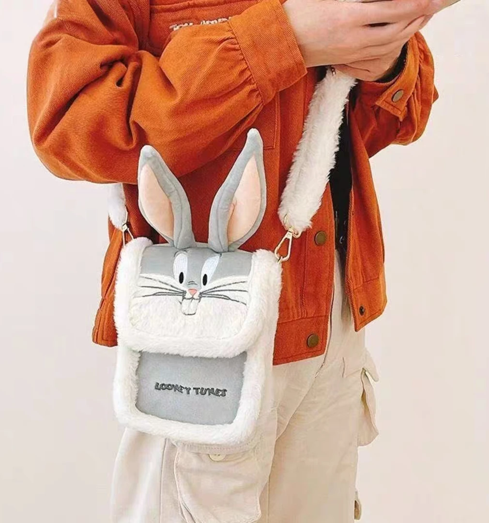 小兔子-斜挎毛绒背包-1215-0027