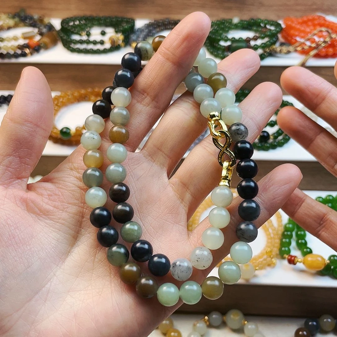 和田玉手串未镶嵌