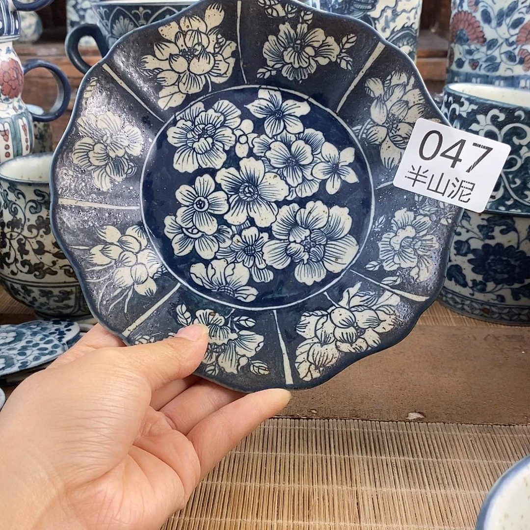 手工手绘青花高温陶瓷