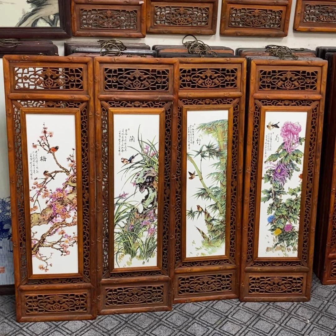 瓷片120*36*4 景德镇瓷板画柴窑烧制