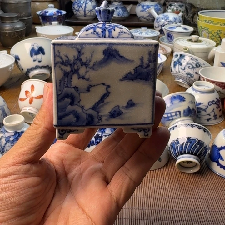 青花瓷器杯子茶具