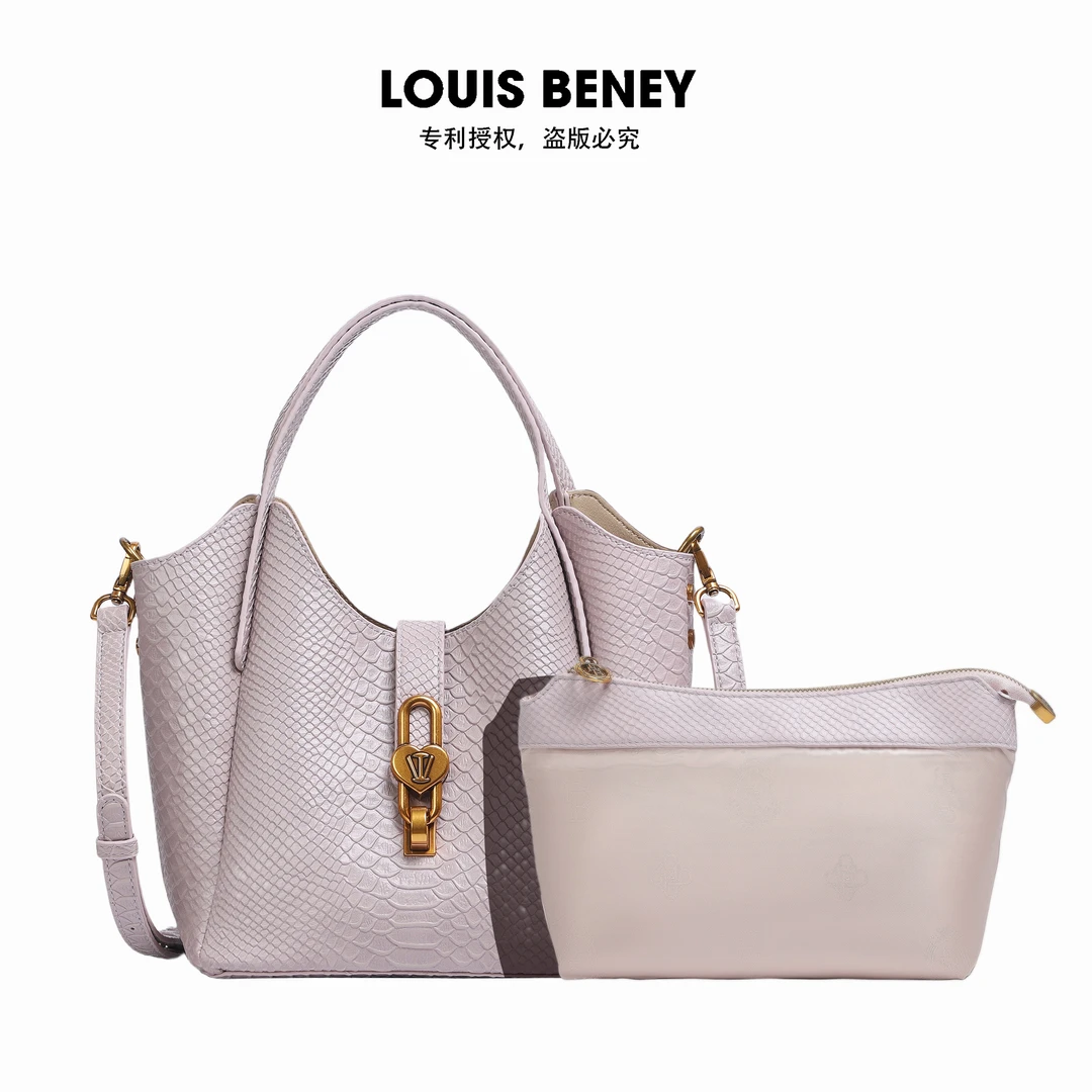 Louis Beney品牌2025新款子母菜篮子包大容量手提包LB-08170-1