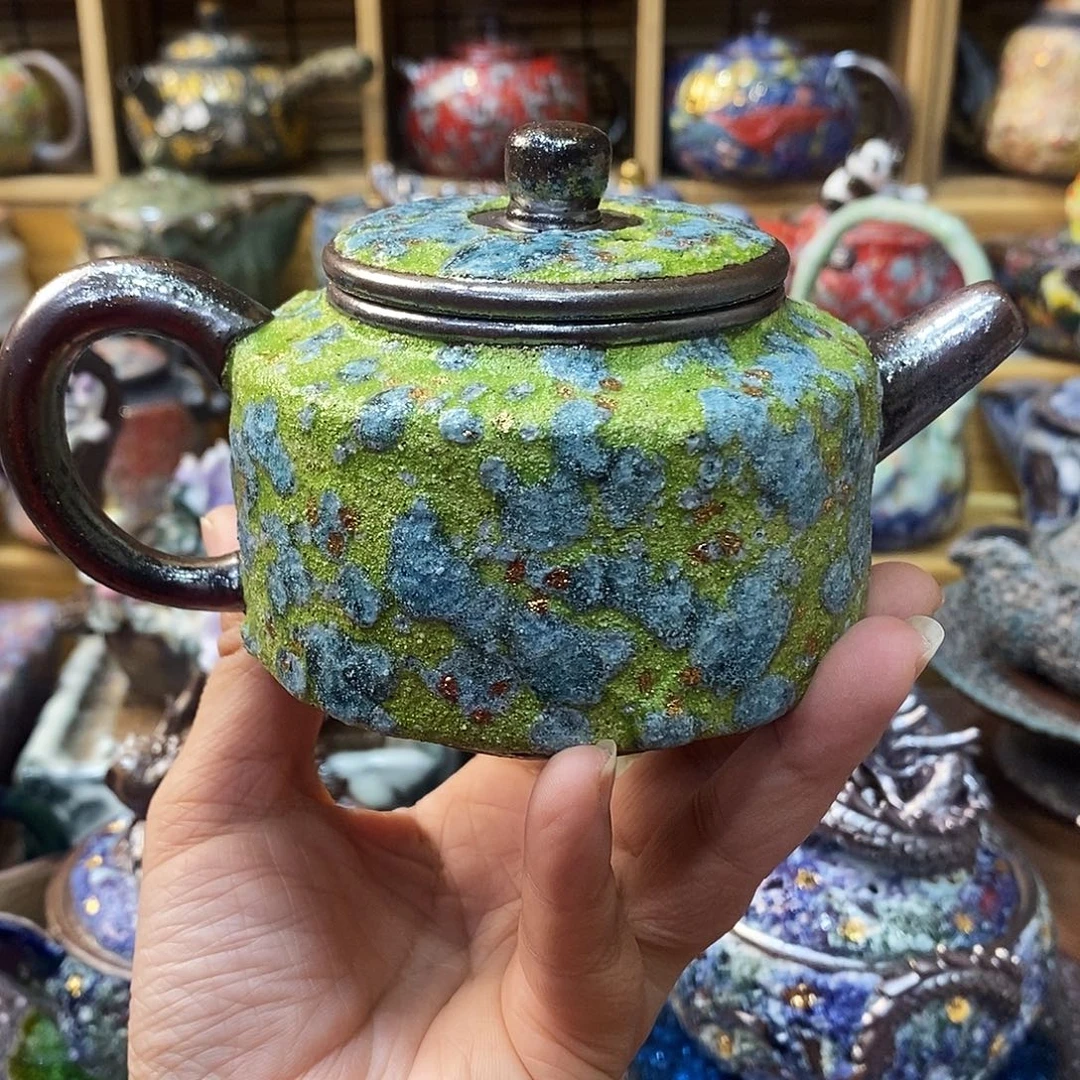 粗陶柴烧志野茶器