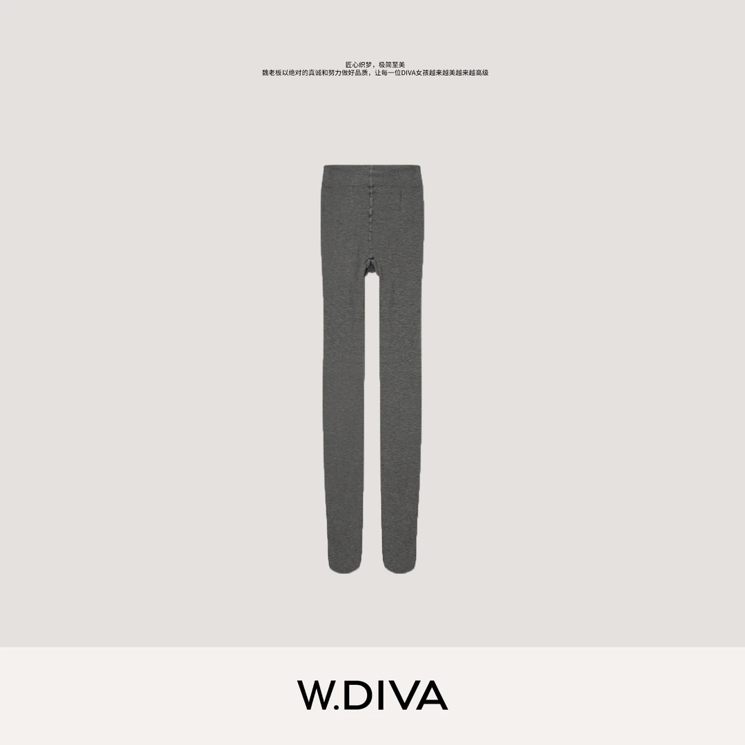 W.Diva【随心配】云朵棉感轻塑漫画腿高弹连脚裤袜百搭女53U172982