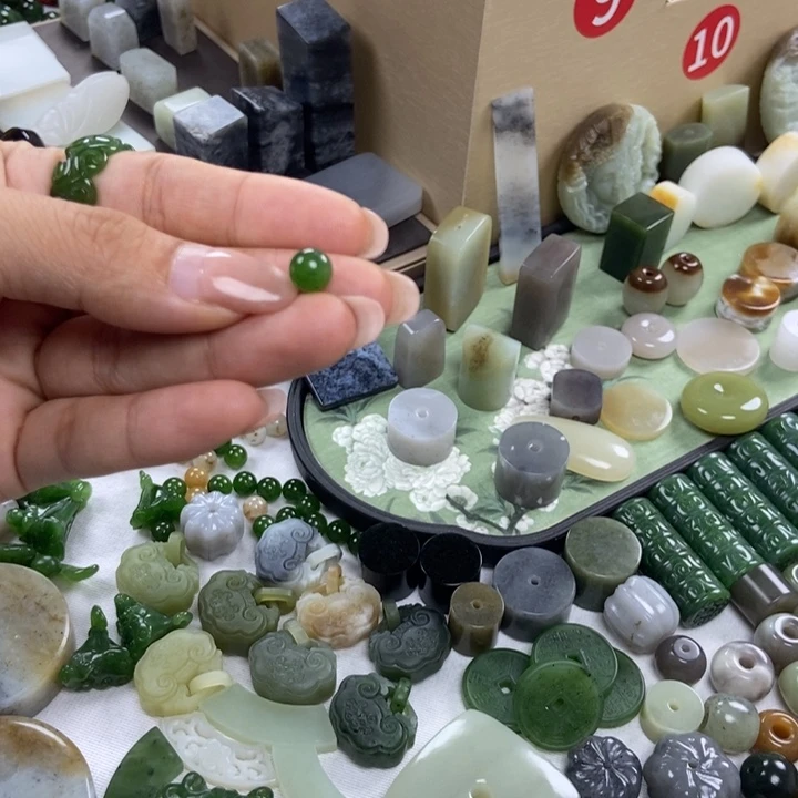 未镶嵌和田玉珠宝半成品~****~