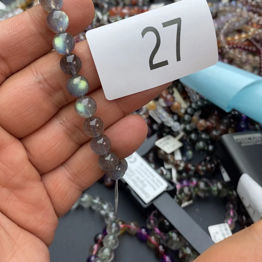 拉长石手链未镶嵌手链