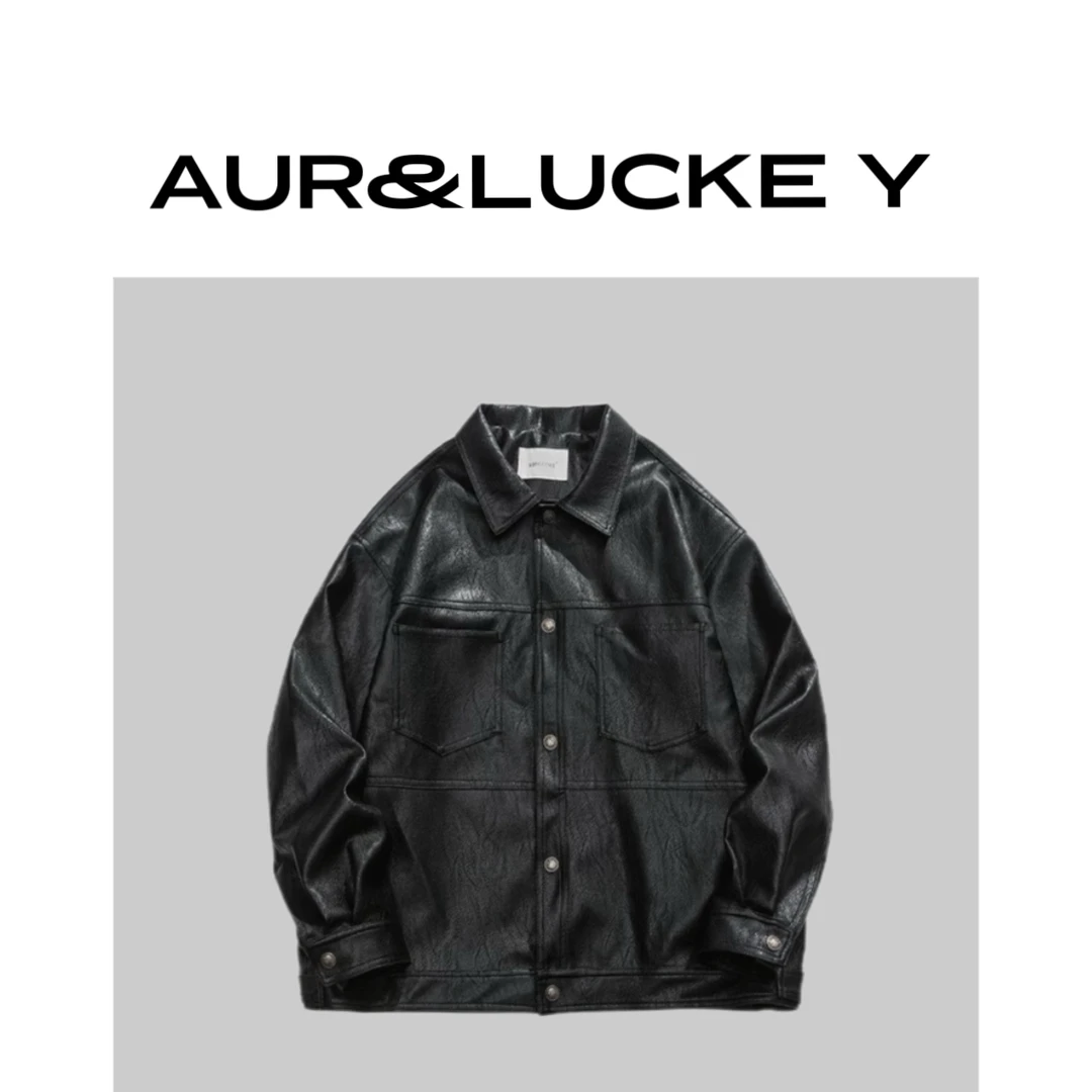 【伦萨夹克】翻领春季韩版潮流情侣夹克PY672