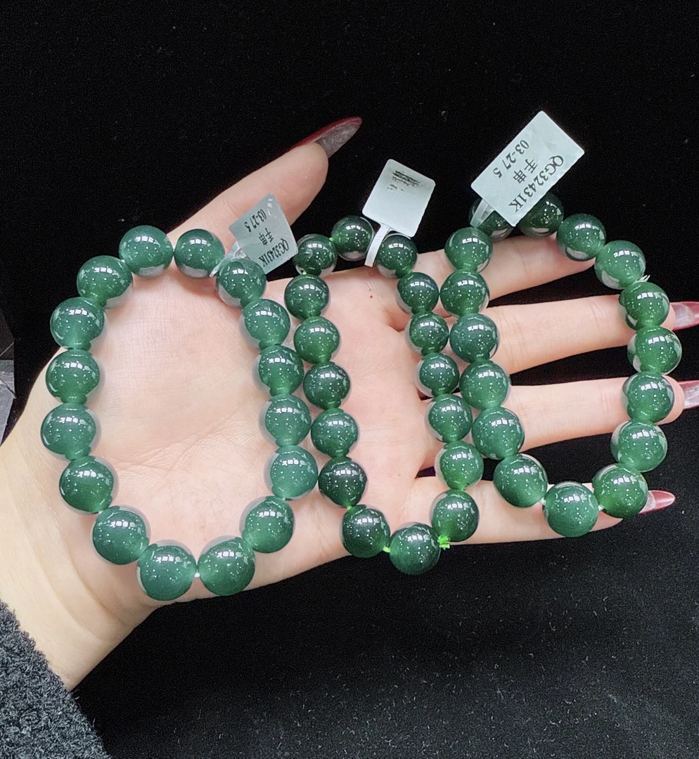 翡翠A货手串gs-mh-80164-40225-40207-70091-70067 多样性发其一