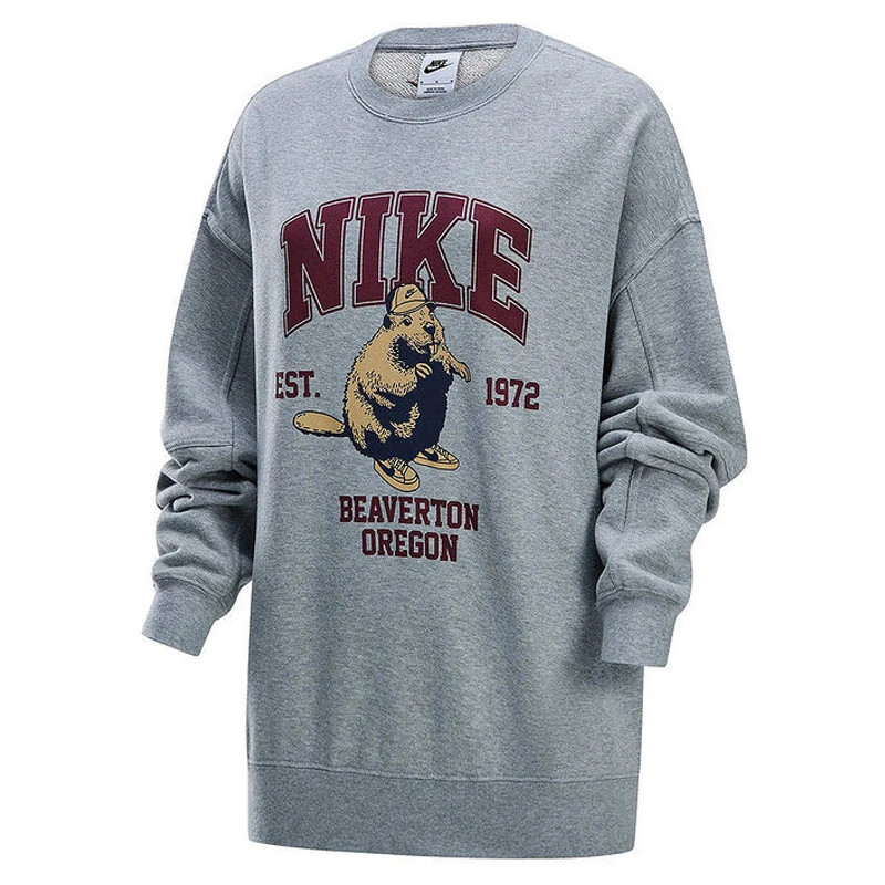 耐克Nike 女子运动休闲卫衣-百搭时尚长袖印花秋冬HV1742-063