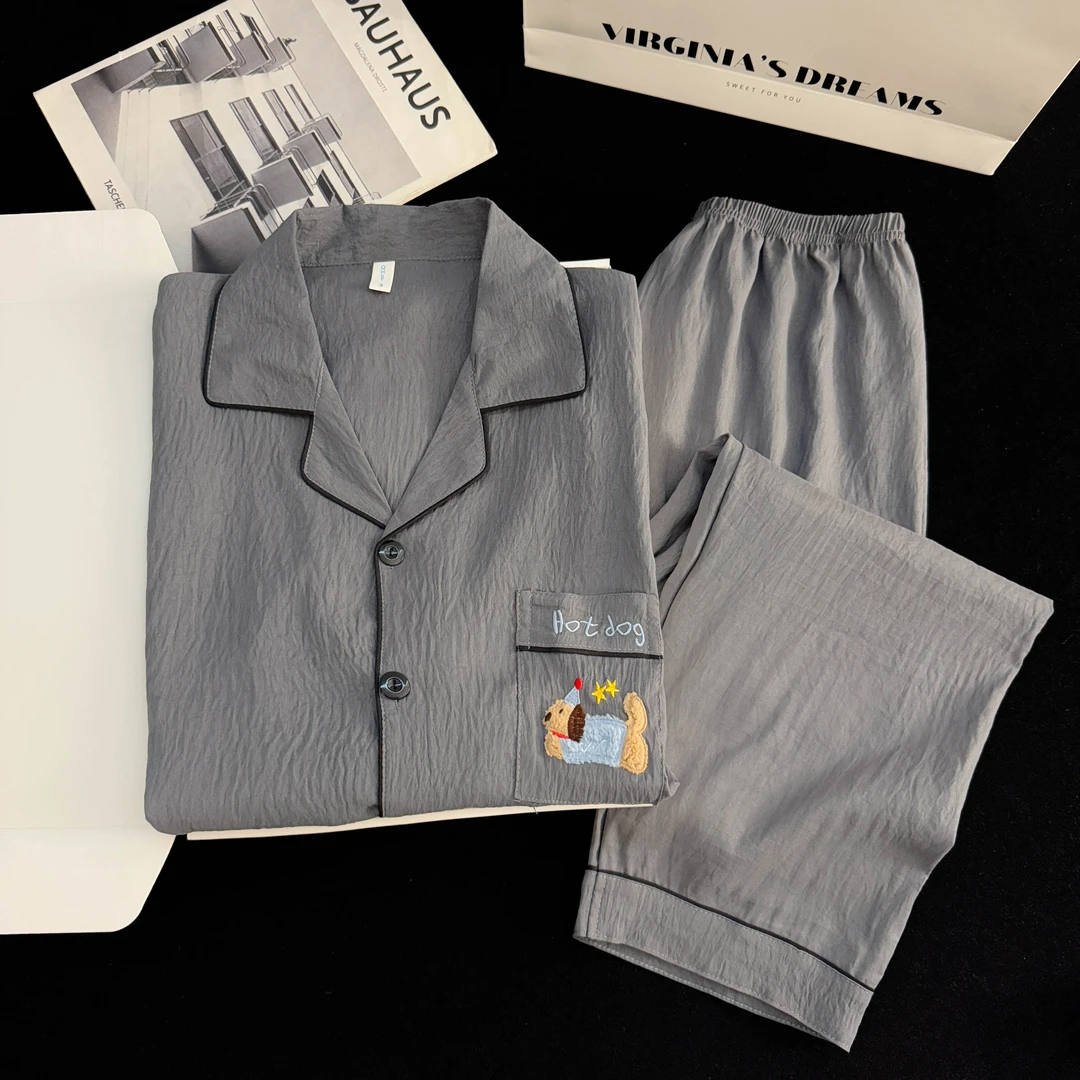 星星腊肠狗云朵棉男士睡衣秋冬男款爆款2025新家居服套装长袖长裤